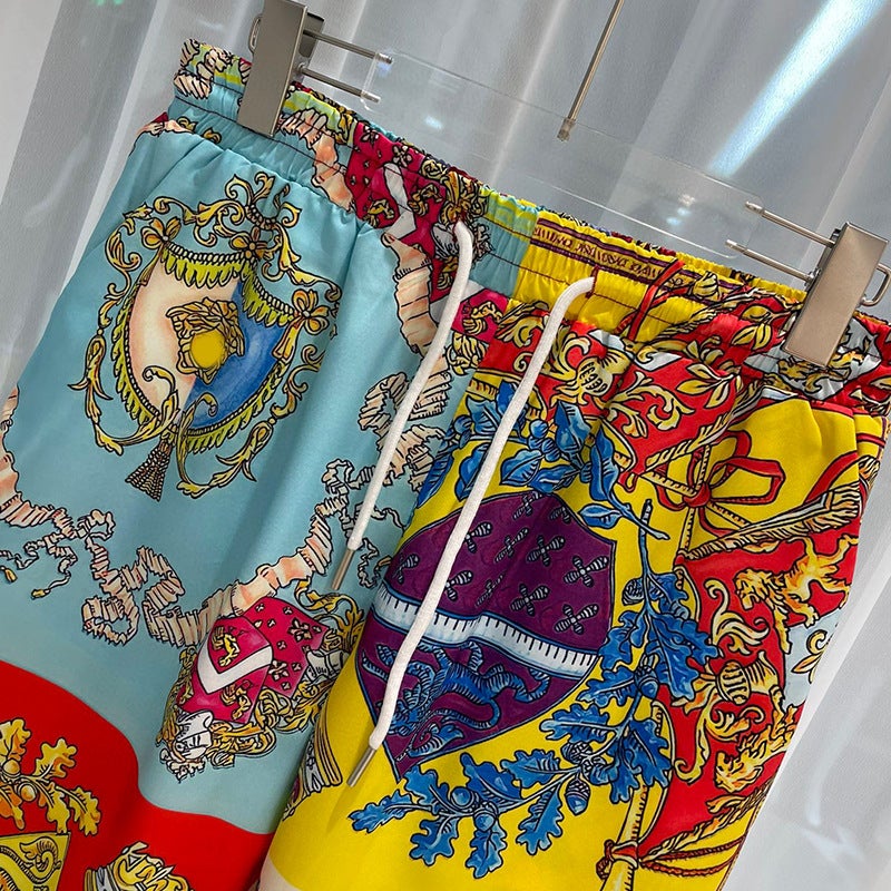 2023 Fashion Trend Youth Casual Digital Printing Beach Pants Shorts - Image 4